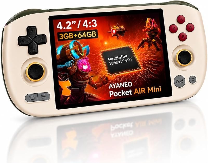 Pocket Air Mini,Mini Retro Gaming Handheld,4.2" 4:3 Screen — handheld ayaneo konkrus for handheld ayaneo konkrus
