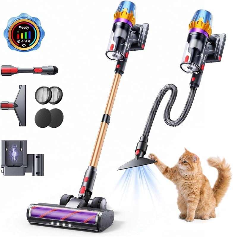 Fieety Cordless Vacuum Cleaner Stick Vacuum Cleaner for Home — lightweight cordless vacuum for lightweight cordless