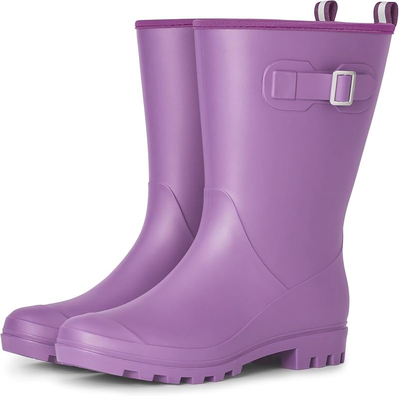Wide Calf Rain Boots for Women, Waterproof Mid-Calf Garden Boots — Waterproof Rain Boots for waterproof rain boots