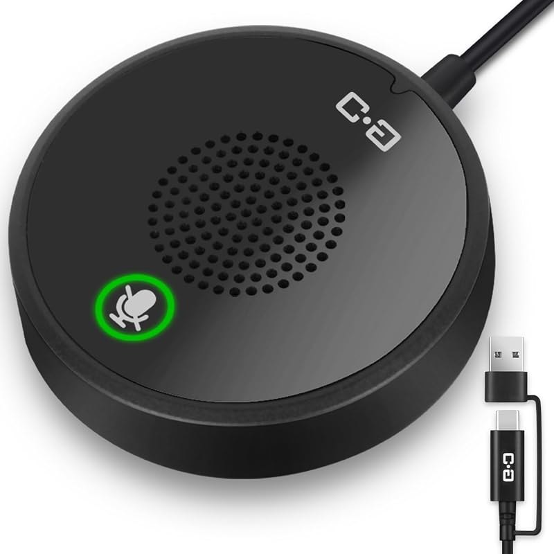 USB Conference Microphone for PC & Mobile Device, AI Noise Reduction — computing usb microphone for computing usb