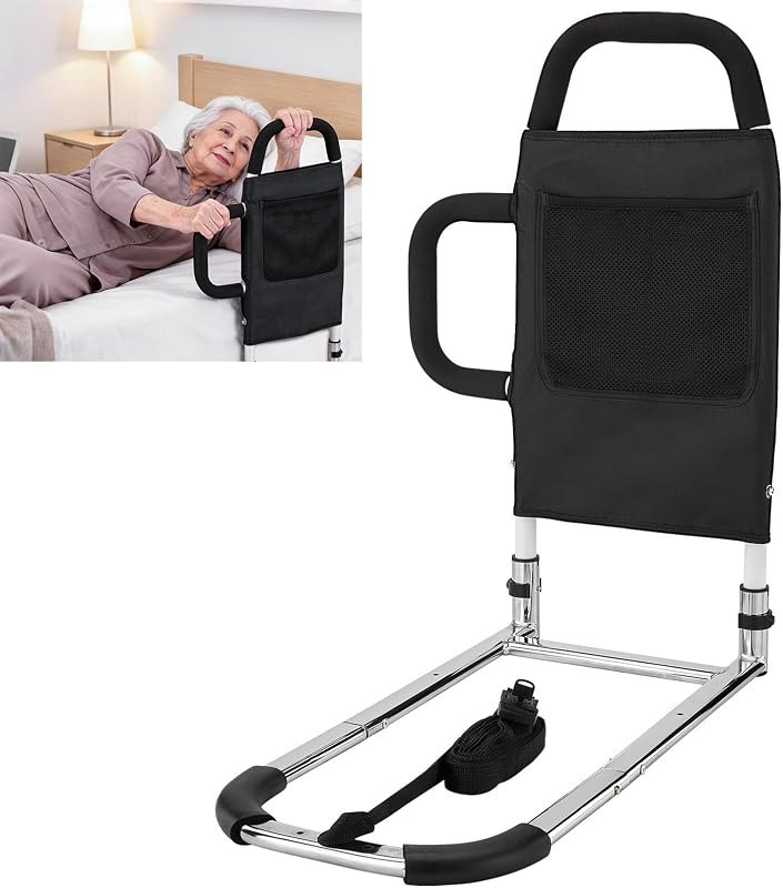 Bed Rails for Elderly Adults Safety, 400LB Support with Storage Pocket — adult bed rail for adult bed rail