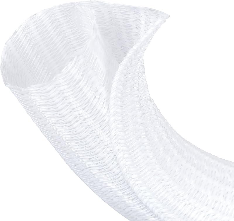 1/2 Inch 8ft Cable Management Loom Sleeve Cord Protector Wire Wrap Cover — computer cable sleeve for computer cable
