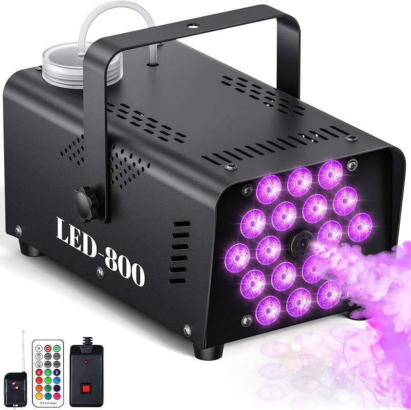 800W Fog Machine with Lights, 3500CFM Smoke Machine for Halloween — halloween fog machine for halloween fog machine