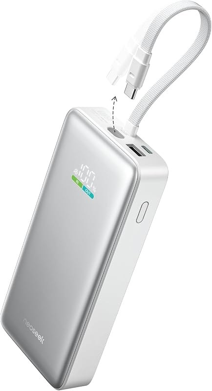100W Power Bank, Slim 20000mAh Portable Laptop Charger, Live Watts — Portable Emergency Power Bank for portable