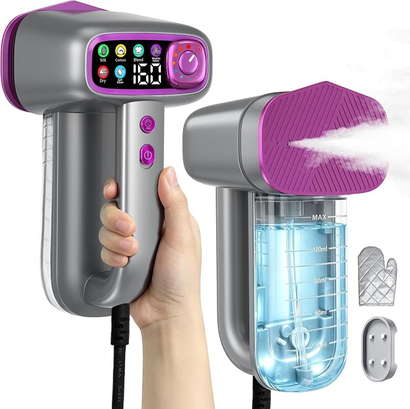 Handheld Steamer for Clothes,Travel Garment Steamer for Fabric — portable clothes steamer for portable clothes steamer