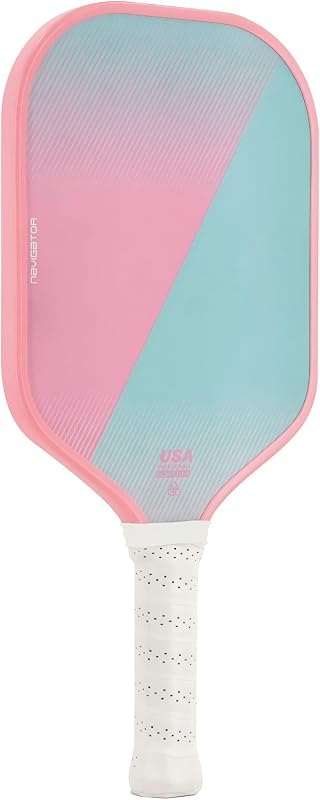 Pickleball Paddles,Lightweight Carbon Fiber Racket with 16mm Honeycomb Core — Pink Pickleball Paddle for pink