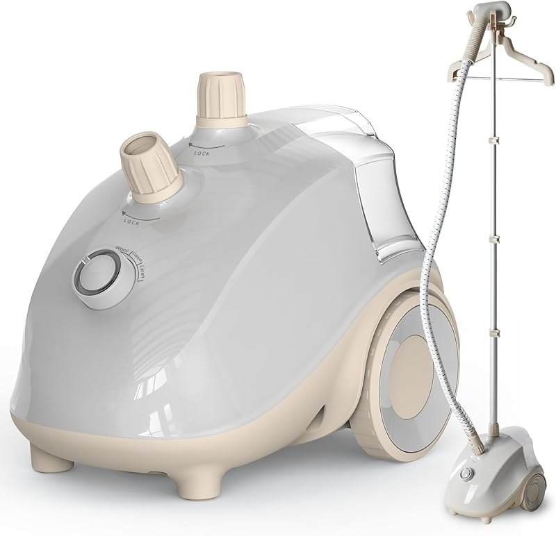 DUMOS Garment Steamer for Clothes Standing, 1500W Efficient Clothes Steamer Standing, 1.7L Water Tank for 55 Min