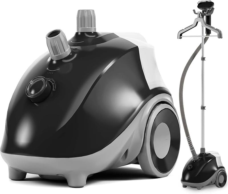 DUMOS Garment Steamer for Clothes Standing, 1500W Efficient Clothes Steamer Standing, 1.7L Water Tank for 55 Min