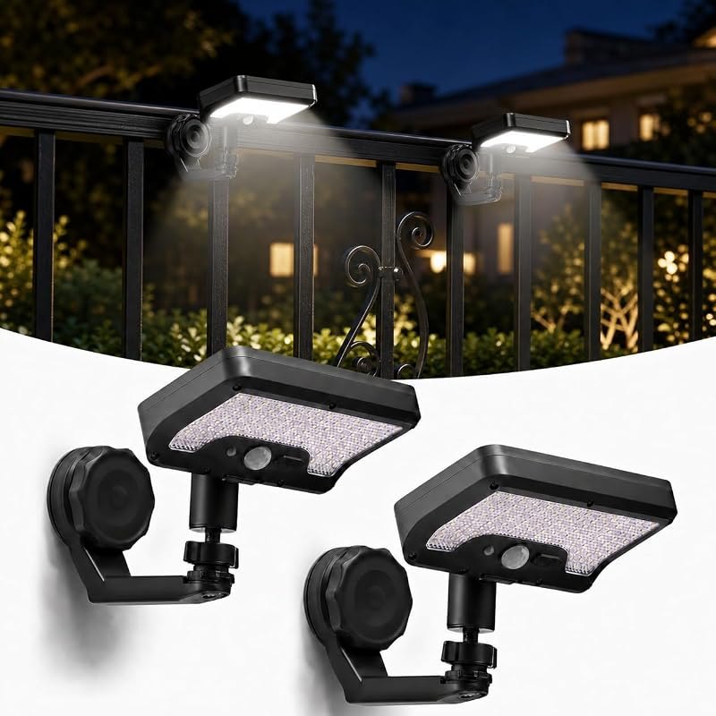 Magnetic Solar RV Lights, Motion Sensor, Remote, 3 Colors, USB, 2 Pack — rv step light for step light