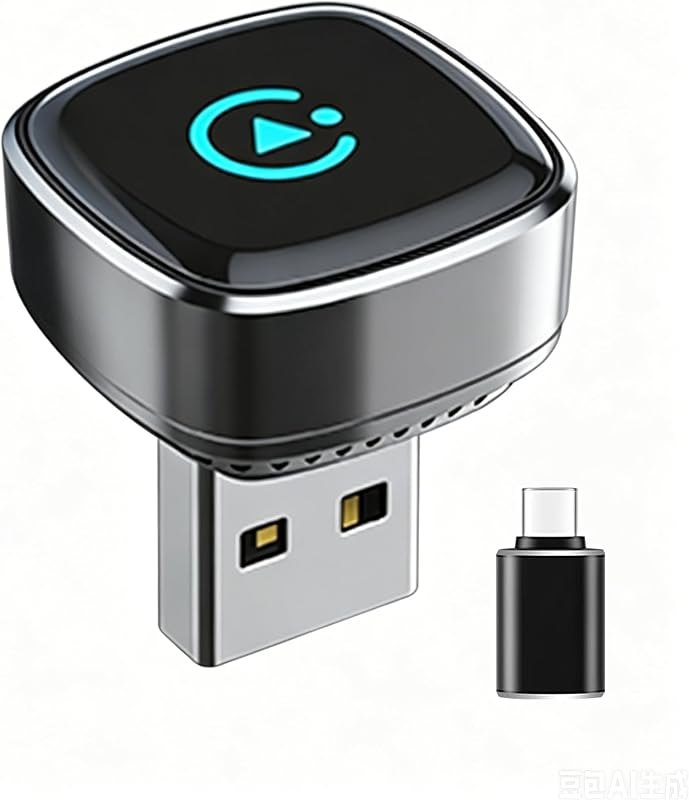 Wireless CarPlay Adapter, 2026 Upgraded Wired to Wireless for Apple CarPlay & Android Auto, Mini USB Design Car Play