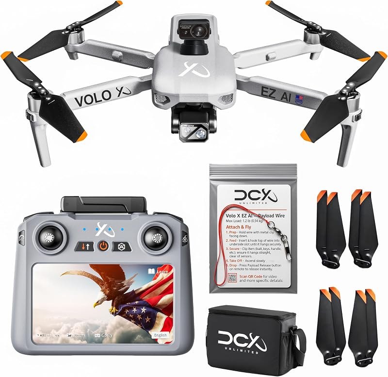 DCX Volo X EZ AI Drone — dji air 3s for dji air