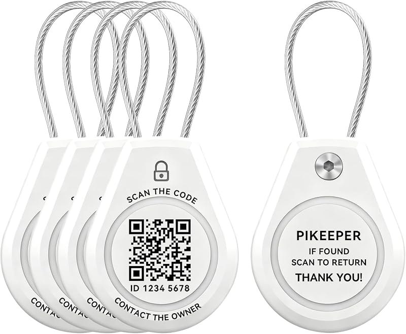 4-Pack Luggage Tags Designed for AirTag with QR Recovery Tracker — airtag for car for airtag car