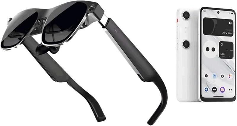 Smart AR Glasses 6 DoF 52° Fov 4K 3D HD 385'' Space Giant Screen Private Cinema Portable 1080p View Compatible for