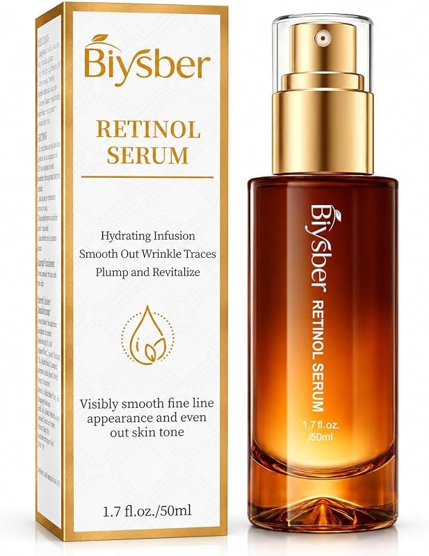 Retinol Collagen Serum for Face: Anti Aging &Anti Wrinkle Repair Peptide Serum with Hyaluronic Acid Hydration