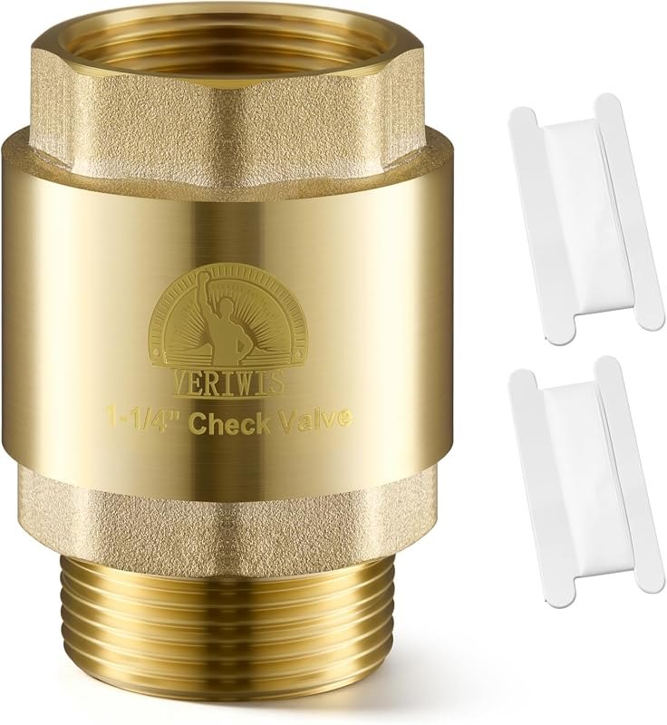 1-1/4" Brass Check Valve for Submersible Well Pump — well pump check valve for well pump check valve