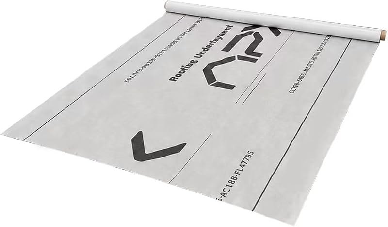 Roof Underlayment Roll Synthetic, Roofing Paper, 48in x 250ft. — ice and water shield for ice water shield
