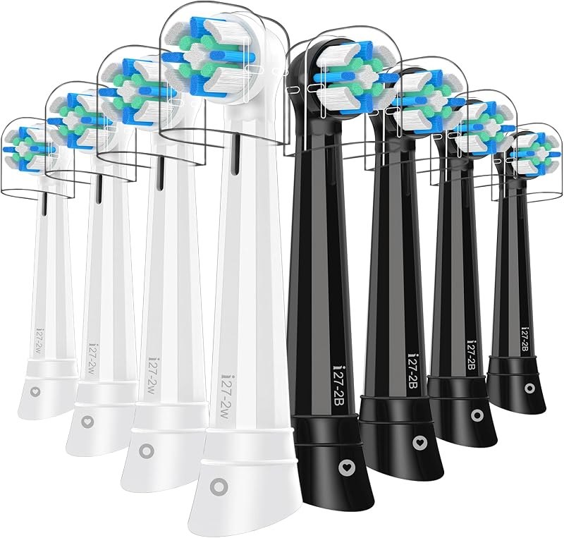 8 Pack Replacement Heads Compatible with Oral B iO Electric Toothbrushes — oral b io electric toothbrush for oral