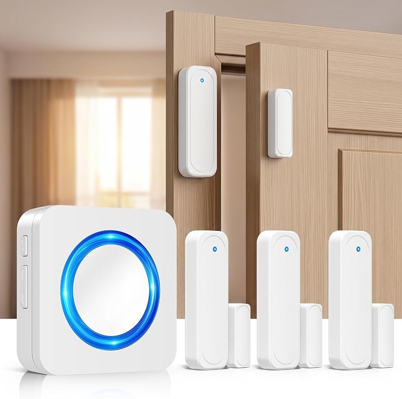 Door Chime When Door Opens, Satisure Wireless Doorbell Sensor Alarm — safety door alarm for safety door alarm