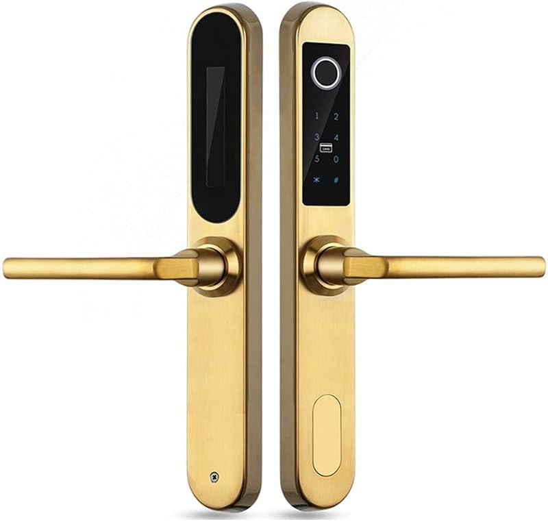 304 SS Smart Lock Electronic Biometric Fingerprint Scanner Keyless Touch Security Door Locks for Aluminum Glass