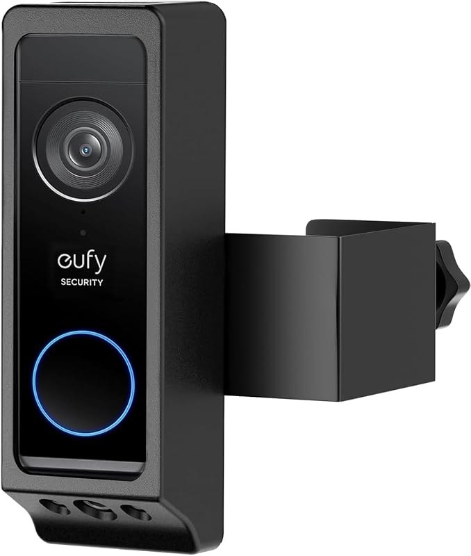 Anti-Theft Video Doorbell Mount for Eufy Doorbell E340 Only, No-Drill Door Mounting Holder Bracket for Eufy Doorbell