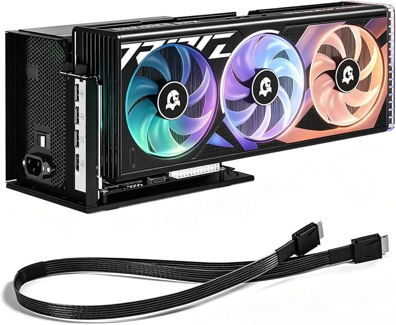 OCuLink eGPU Dock, PCIe 4.0 x4 64Gbps, ATX External GPU Enclosure