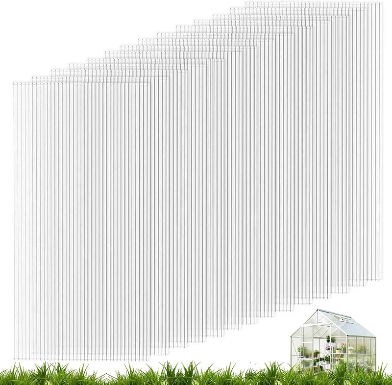 Daltack 14 Pack 6'FT x 2'FT x 0.24" in Polycarbonate Greenhouse Panels — greenhouse end wall panels for greenhouse end