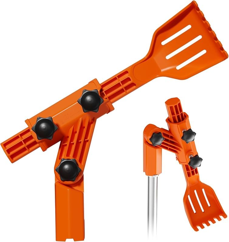 Gutter Cleaning Tools from The Ground, Multi-Angle Cleaner, Scoop & Brush & Mini Rake for rain Guard Cleaning and Leaf