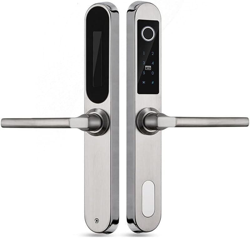 304 SS Smart Lock Electronic Biometric Fingerprint Scanner Keyless Touch Security Door Locks for Aluminum Glass