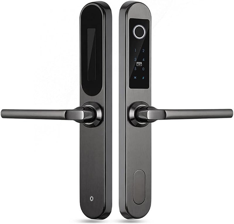 304 SS Smart Lock Electronic Biometric Fingerprint Scanner Keyless Touch Security Door Locks for Aluminum Glass
