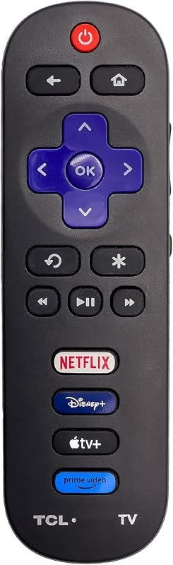 OEM Replacement Remote Control Compatible with All TCL Roku Smart TVs【Only Works with TCL Roku TV, Not for Roku Stick
