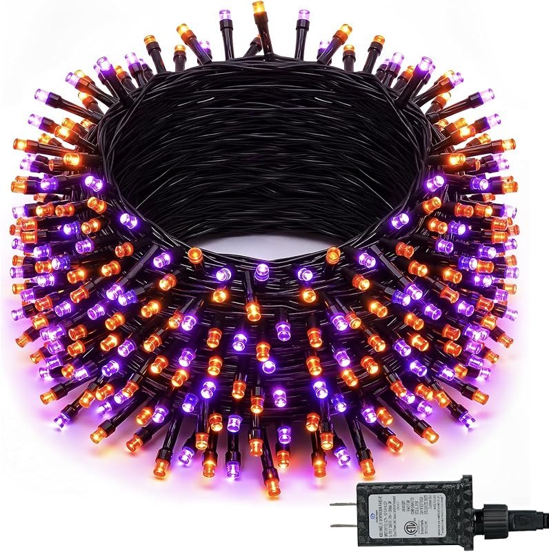 Minetom 200 LED Halloween String Lights 66FT Outdoor Halloween Lights — halloween porch light for halloween porch light