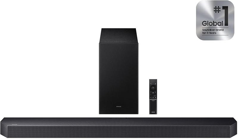 HW-Q600F 3.1.2ch Soundbar with Wireless Subwoofer, Dolby Atmos & DTS Virtual:X 3D Surround Sound System for TV