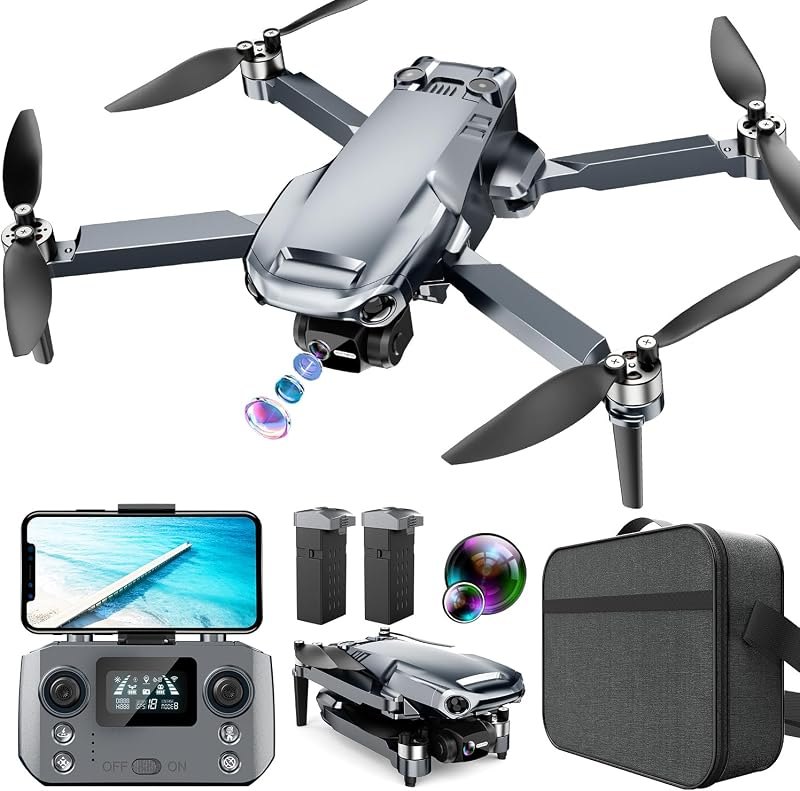GPS Drone with 4K UHD Camera for Adults, 1640ft Long Range, Auto Return Home, Follow Me, 3-Axis Gimbal, APP & Remote