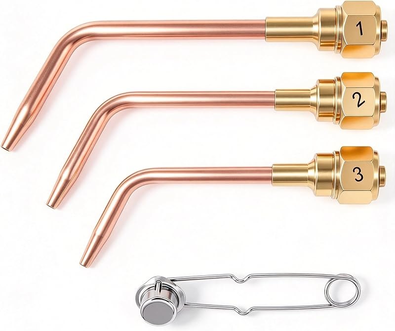 Oxy Acetylene Welding Tips Sizes: 1, 2 and 3 for Victor 300 Torch Handles — best welding nozzle for welding nozzle