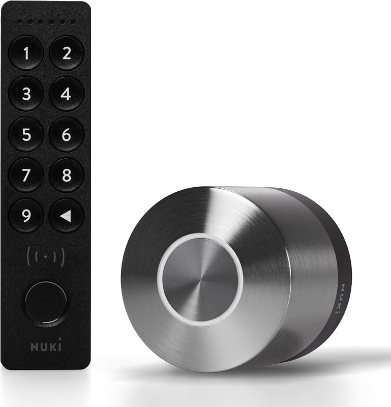 Smart Lock (Deadbolt) & Keypad 2 NFC, Keyless Door System with Auto-Lock, Fingerprint and Code Access, App Control