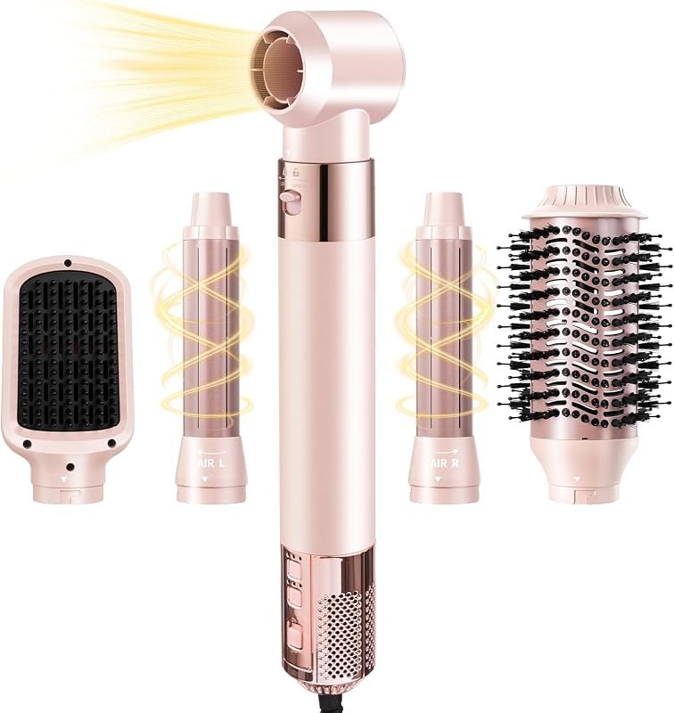 HIPPIH Blow Dryer Brush Set - 5 in 1 Hair Styler, 110,000 RPM Hot Air Brush — best volumizing hot brush for volumizing
