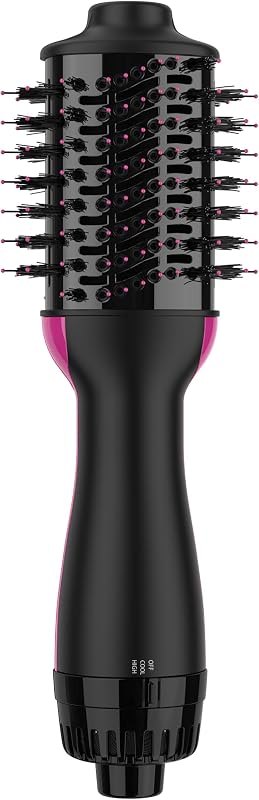 Umeely Mini Hair Dryer Brush Blow Dryer Brush in One, Upgraded 4 in 1 Hair Dryer and Styler Volumizer with Negative