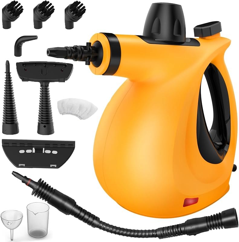 Handheld Steam Cleaner for Home Use, Multi-Purpose All Natural Steam Cleaner with 11pcs Accessories, Multi-Surface