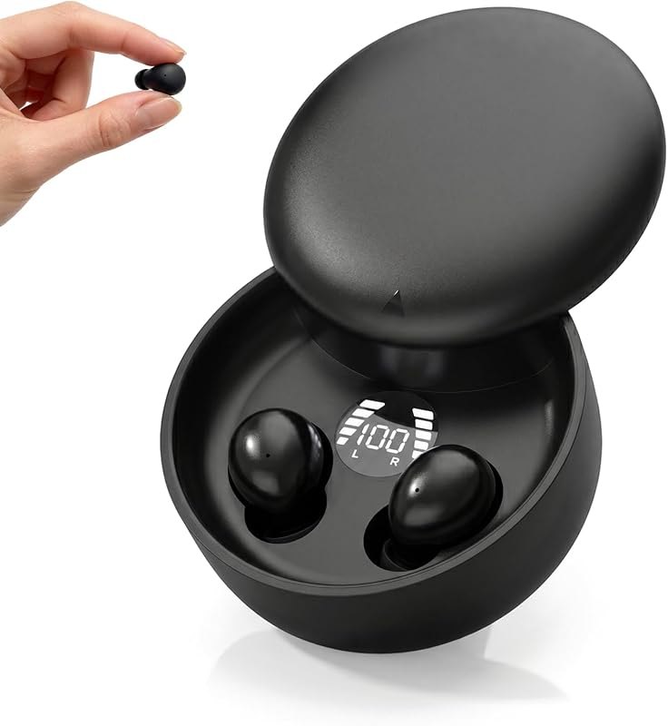 Yihou Small Mini Invisible Earbuds Wireless Bluetooth Hidden Headphones Discreet Tiny Earbuds for Work Smallest Low