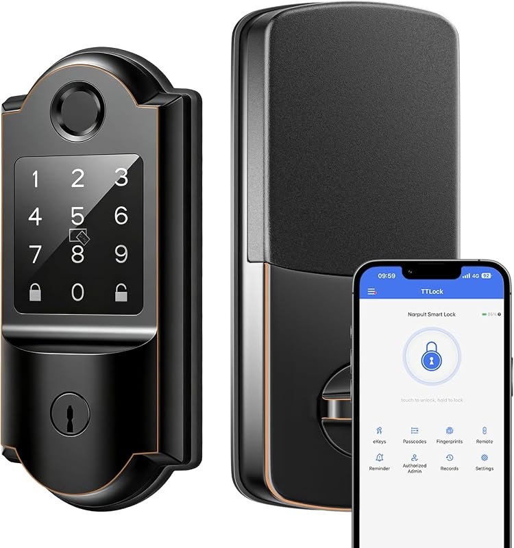 Keyless Entry Door Lock with Auto Locking, Smart Locks for Front Door — smart lock door sensor for smart lock door
