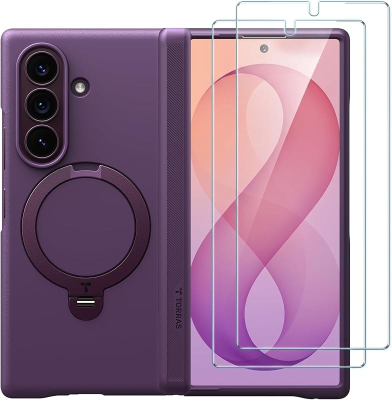360 Spin Magnetic Stand Case for Galaxy Z Fold 8 Ultra, MIL-Grade — Z Fold 8 Ultra eSIM for fold ultra esim