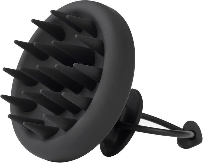 Scalp Massager Shampoo Brush, Soft Silicone Bristles Head Scrubber for Deep Cleansing, Dandruff Removal & Hair Growth