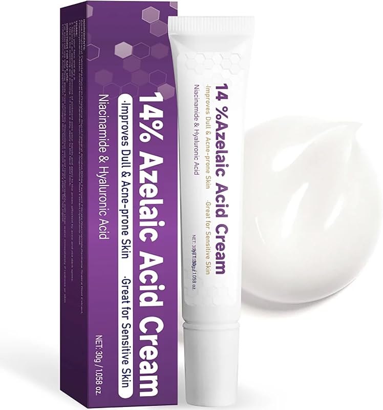 14% Azelaic Acid Acne Cream - Azelaic Acid Serum with Hyaluronic Acid, Niacinamide & Squalane - Reduce Acne, Pore