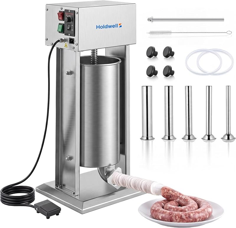33LB/15L Electric Sausage Stuffer, Stainless Steel Vertical Sausage Maker — homestead sausage stuffer for homestead