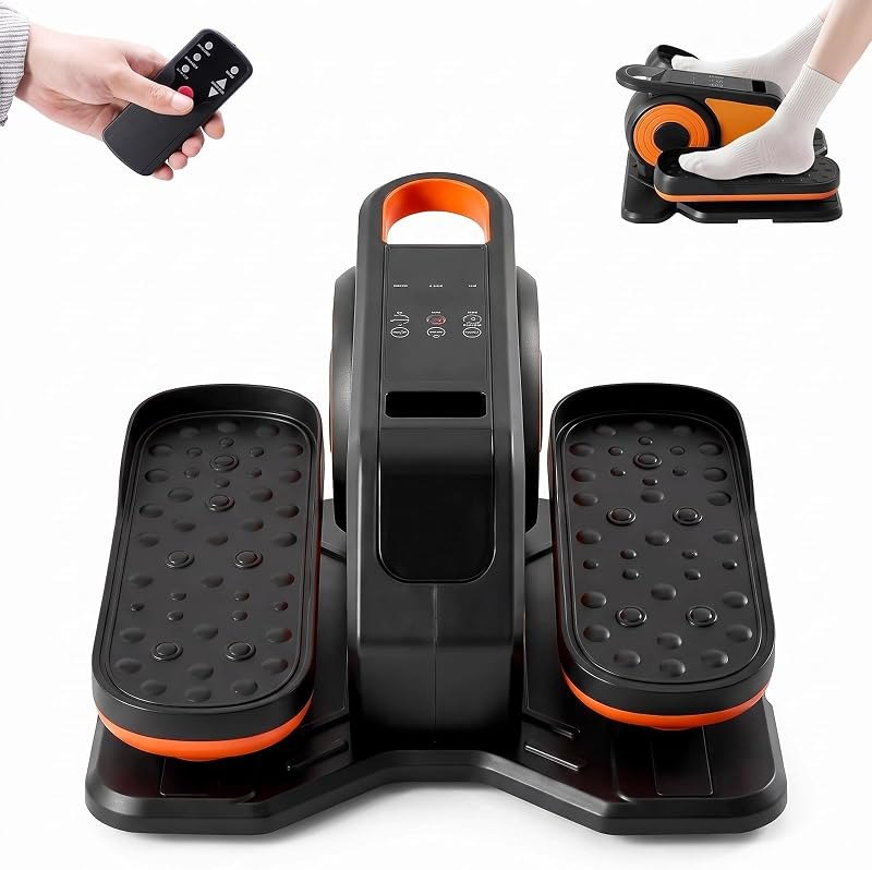 DUMOS Quiet Under-Desk Elliptical Machine, Compact Mini Pedal Exerciser with Adjustable Speed, LED Display, Portable