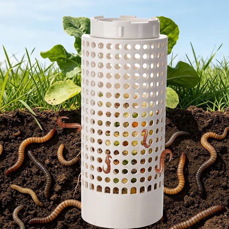 Cutbar Underground Worm Farm, Garden Mini Vermicomposting Bin for Home Garden, Vegetable Patch, Easy Setup, Fast