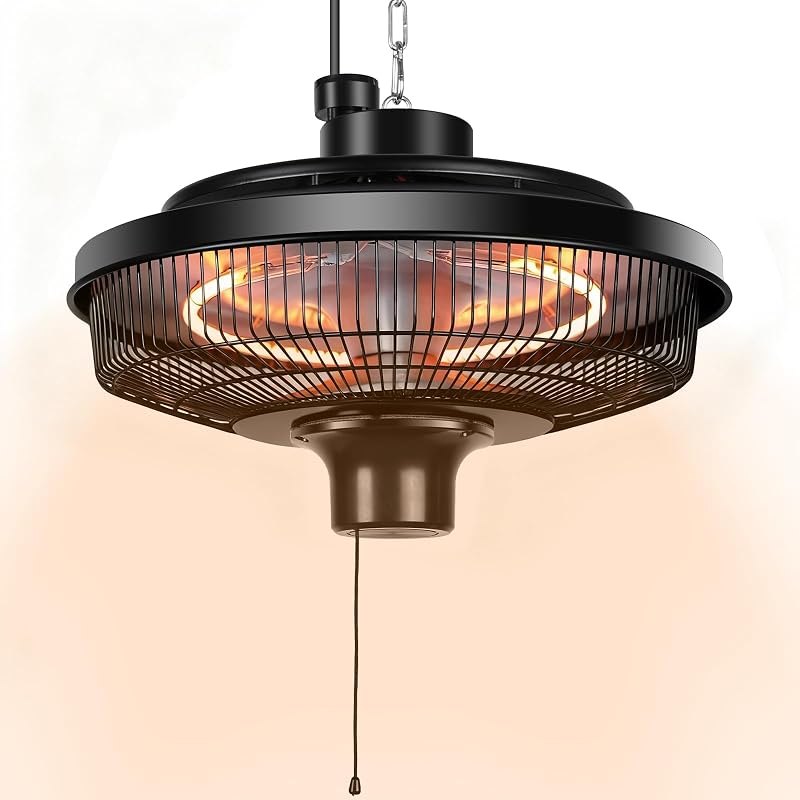 Fanspex 1500W Electric Ceiling Heater for Home, Patio, Gazebo & Greenhouse — greenhouse heater for greenhouse heater