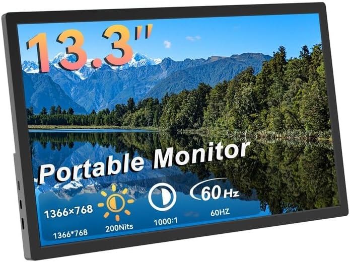 13.3 Inch Portable Monitor Laptop Screen Extender
