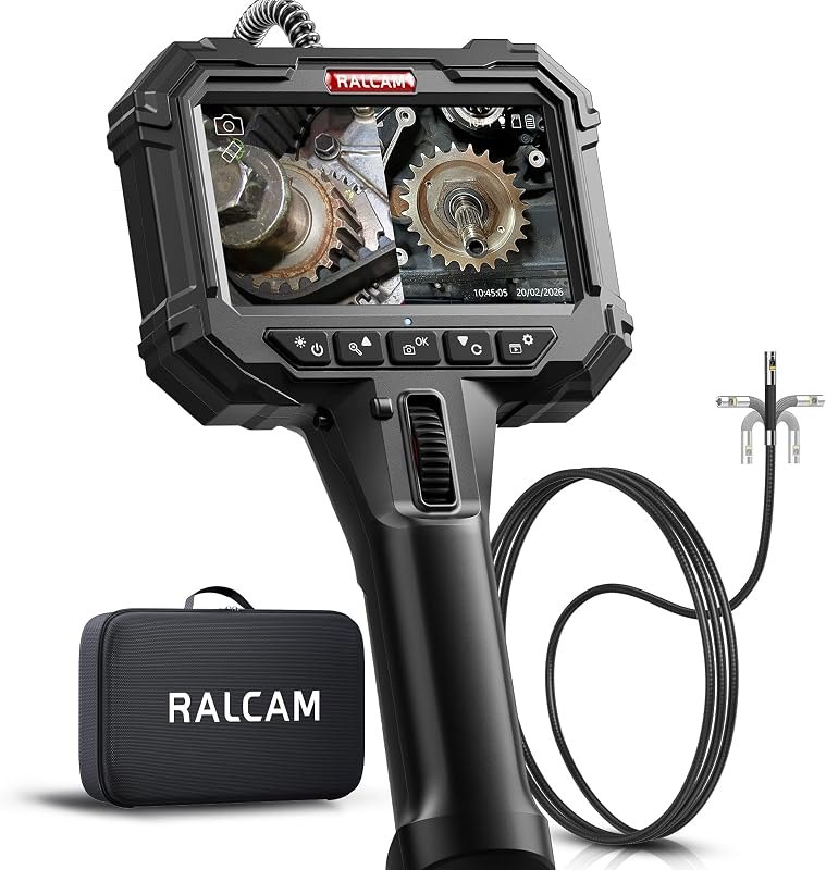 Ralcam Two-Way Articulating Borescope Dual Lens Slim Probe — septic tank inspection camera for septic tank inspection