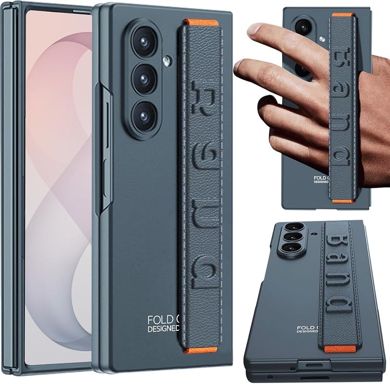 NINKI for Samsung Galaxy Z Fold 8 Ultra Case with Strap, Hard Full Body Screen Protective Skin for Z Fold 8Ultra Phone